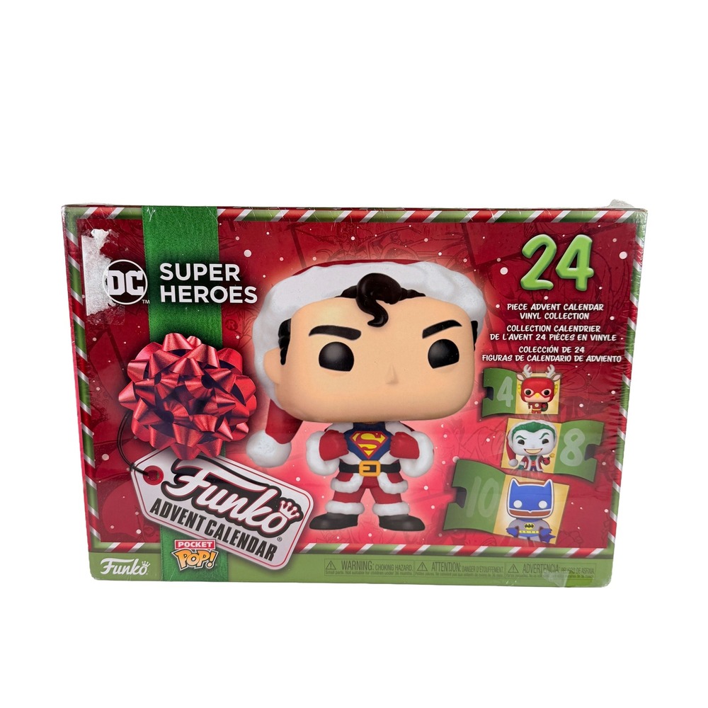 Funko Pop DC Super Heroes 2023 Advent Calendar 24 Piece Pocket Pop Vinyl Set New
